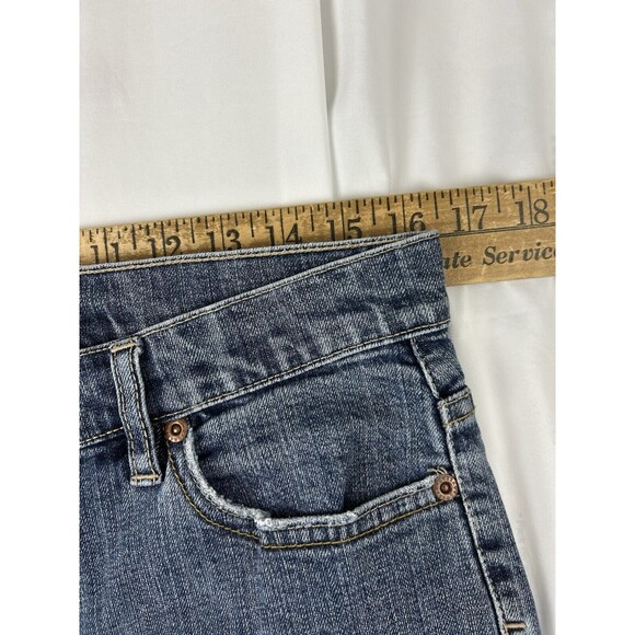 Liz Claiborne Axcess Jeans Womens 8 Blue Denim Modern Fit Mid - Picture 6 of 7